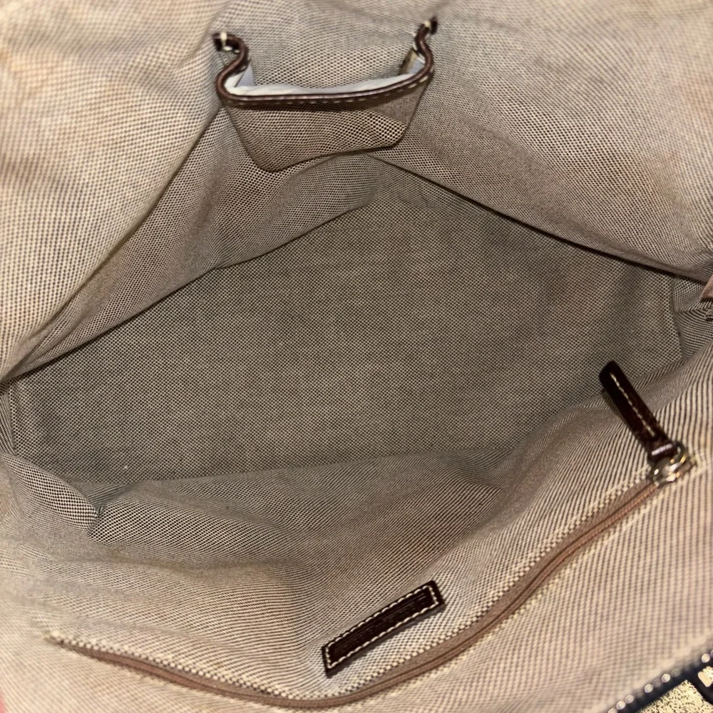 Dooney & Bourke Blue Signature Donegal Crest Dome Satchel